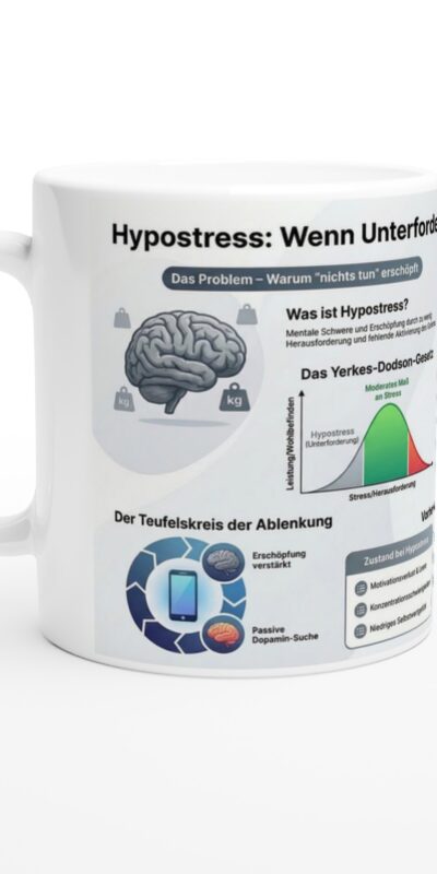 Hypostress Keramiktasse 325 ml Keramikweiß